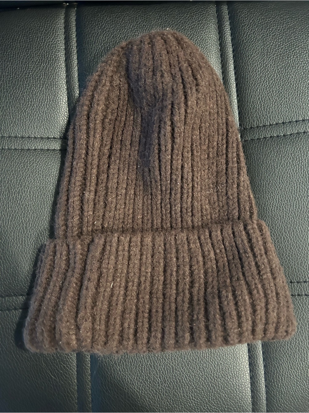 Primark Brown Ribbed Knit Beanie - Picture 2 of 3